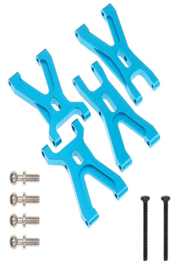 Treehobby 4PCS Aluminum Alloy Front & Rear Swing Arms Sets Compatible with WLtoys A949 A959 A969 A979 K929 1/18 RC Car Upgrade Parts (Blue) - Image 1
